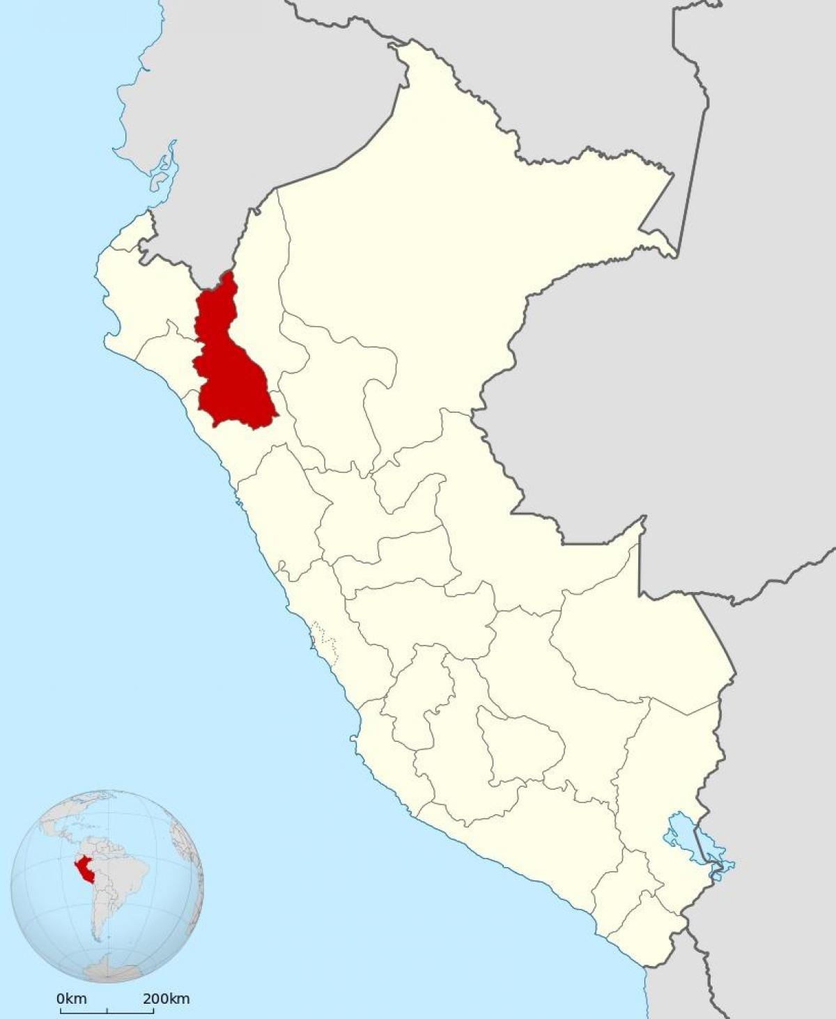 মানচিত্র এর cajamarca পেরু