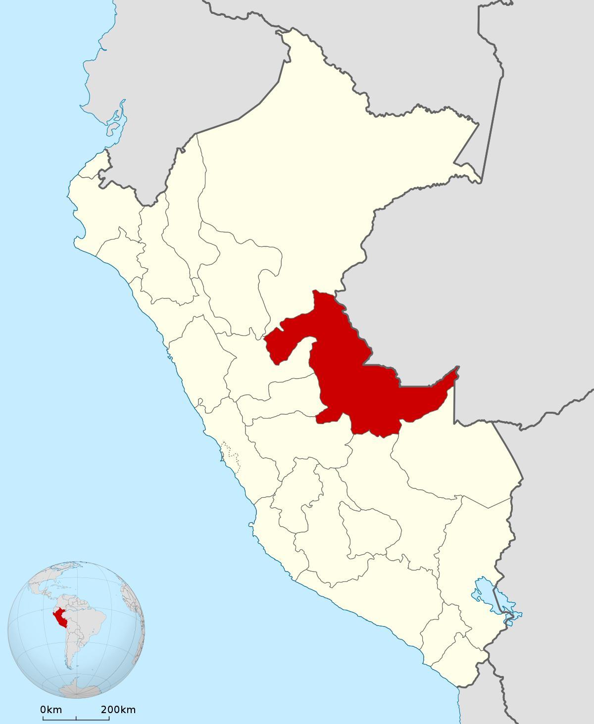 মানচিত্র এর pucallpa পেরু