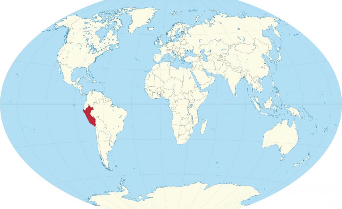 পেরু দেশ বিশ্বের মানচিত্র