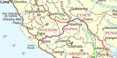 মানচিত্র cusco, পেরু